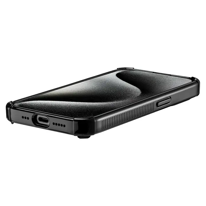 Hama Handyhülle Extreme Protect - iPhone 16E, Schwarz - Schwarze Handyhülle mit stoßfestem Design, die das Smartphone vor Beschädigungen schützt und gleichzeitig einen modernen Look verleiht.