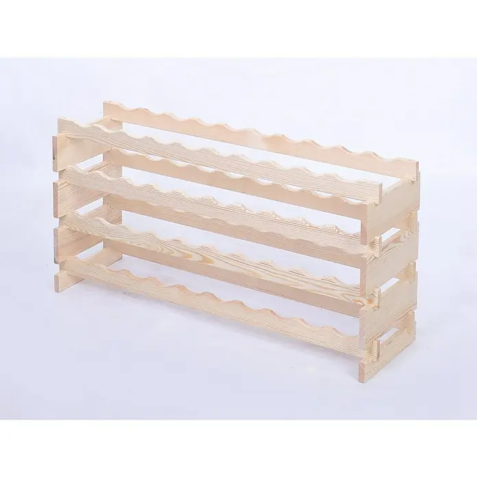 Proregal Flaschenregal Weinregal VINOTECA FLEX PRO für 40 Flaschen - L x B x H: 28 x 103 x 51 cm, Holz, Anzahl Böden: 4 Stk. - Holzregal zur Weinlagerung mit vier Ebenen, ideal für Weinkeller oder Wohnbereich. Bietet stilvolle und praktische Aufbewahrung.
