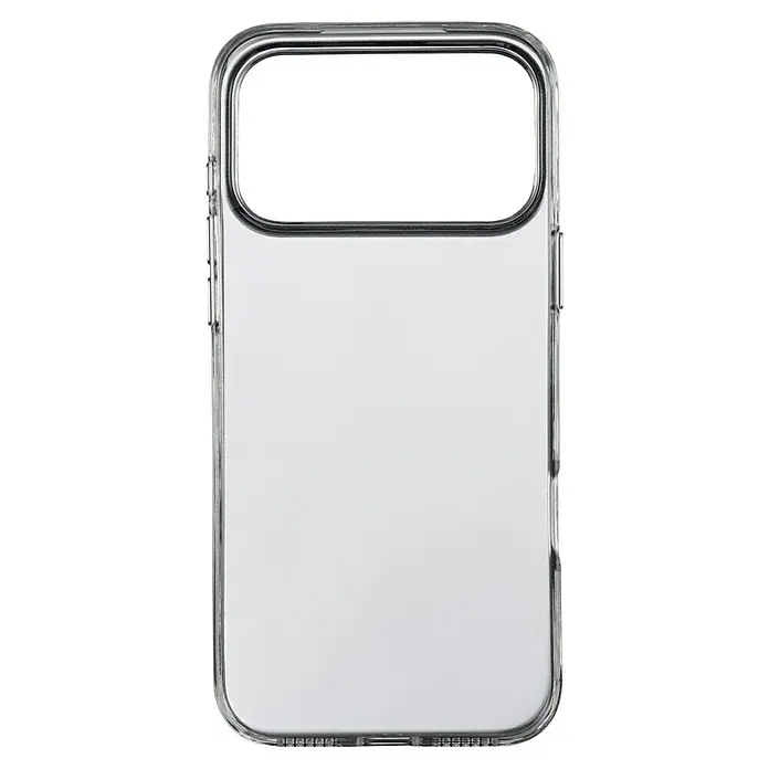 Hama Handyhülle Always Clear - iPhone 17 Pro Max, Durchsichtig - Dieses Bild zeigt eine durchsichtige Handyhülle mit verstärkten Ecken, die einen guten Schutz für Smartphones bietet und Stöße absorbiert.