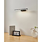 Eglo Aplique LED para espejo Galenzana-E (7,4 W, L x An x Al: 12 x 40 x 4 cm, Negro, Blanco neutro) | BAUHAUS