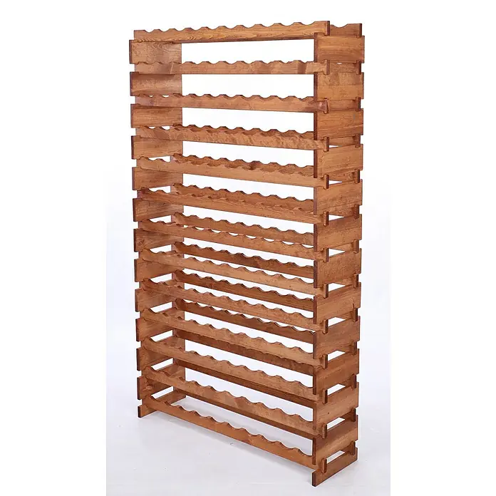 Proregal Flaschenregal Weinregal VINOTECA FLEX PRO für 130 Flaschen - Holz - Ein Weinschrank aus Holz mit mehreren Regalen, ideal zur Aufbewahrung von Weinflaschen und zur stilvollen Präsentation der Weinsammlung.