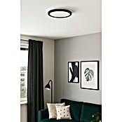 Eglo LED stropna svjetiljka Testara  (11,2 W, Ø x V: 21,1 x 3 cm, Crna, Neutralno bijelo) | BAUHAUS