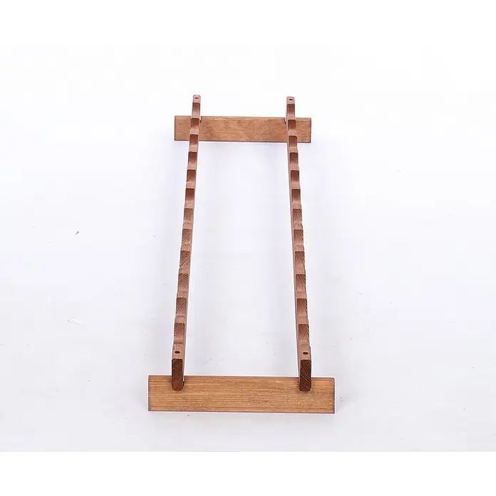 Proregal Flaschenregal Weinregal VINOTECA FLEX PRO für 12 Flaschen - L x B x H: 28 x 123 x 9 cm, Holz, Anzahl Böden: 1 Stk. - Holzständer mit Kerben für die vertikale Aufbewahrung von Gegenständen. Ein elegantes und praktisches Accessoire für Ordnungsliebhaber.