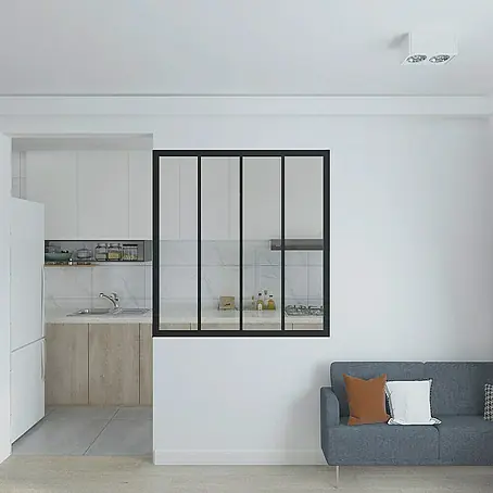 Inova  Aluminiumfenster Loft Innenfenster Glas