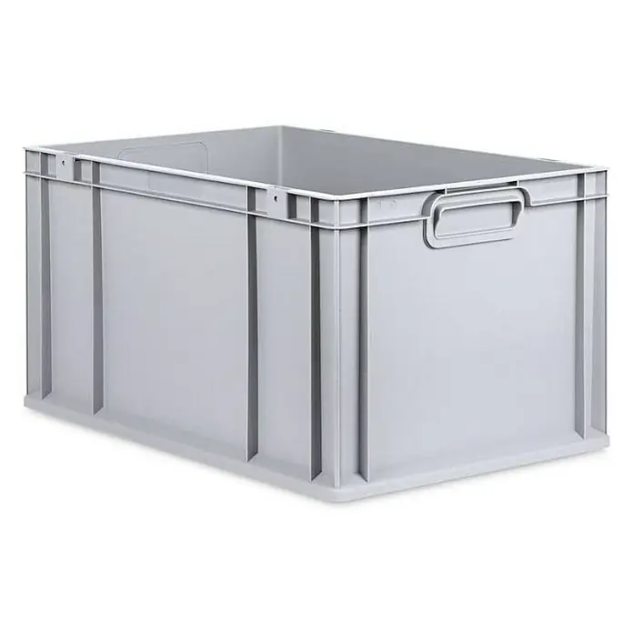 Proregal Eurobox Eurobox NextGen Grip - L x B x H: 60 x 40 x 32 cm, Kunststoff, Grau - Graue Kunststoffbox mit Griffen. Die Box ist ideal zur Aufbewahrung und zum Transport von Gegenständen geeignet.