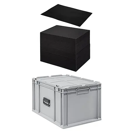 Proregal  Eurobox Eurobox NextGen Portable mit Rasterschaumstoff & Schaumstoffeinlage