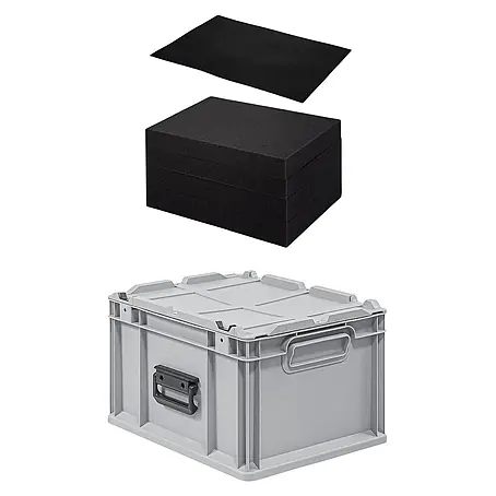 Proregal  Eurobox Eurobox NextGen Portable mit Rasterschaumstoff & Schaumstoffeinlage