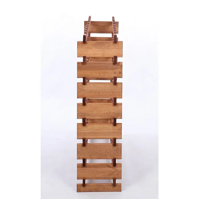 Proregal Flaschenregal Weinregal VINOTECA FLEX PRO für 80 Flaschen - L x B x H: 28 x 103 x 107 cm, Holz, Anzahl Böden: 8 Stk. - Elegantes Weinregal aus Holz mit rustikalem Charme, ideal zur stilvollen Aufbewahrung Ihrer Lieblingsweine. Das Regal ist robust und langlebig.