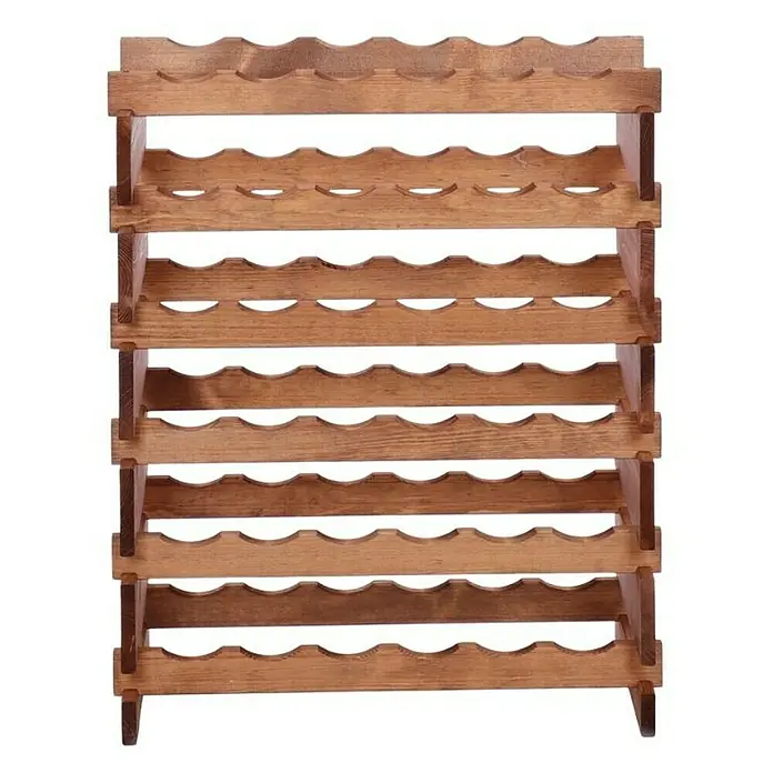 Proregal Flaschenregal Weinregal VINOTECA FLEX PRO für 36 Flaschen - L x B x H: 28 x 65 x 79 cm, Holz, Anzahl Böden: 6 Stk. - Weinregal aus Holz mit mehreren Ebenen zur Aufbewahrung von Flaschen. Rustikales Design für Weinsammler und Weinliebhaber.