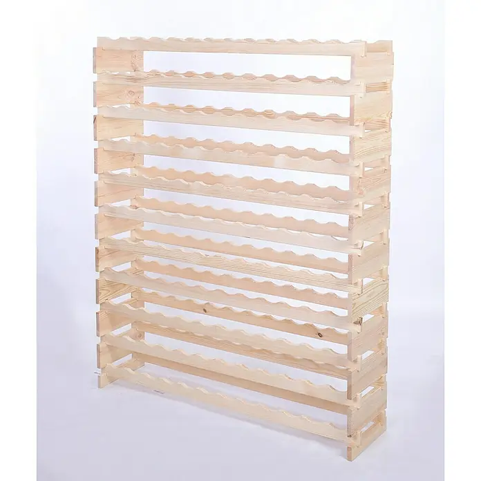 Proregal Flaschenregal Weinregal VINOTECA FLEX PRO für 132 Flaschen - L x B x H: 28 x 123 x 149 cm, Holz, Anzahl Böden: 11 Stk. - Weinregal aus Holz mit 12 Ebenen zur stilvollen Aufbewahrung von Weinflaschen. Das Regal bietet Platz für eine umfangreiche Sammlung.