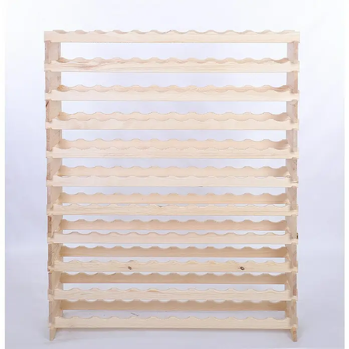 Proregal Flaschenregal Weinregal VINOTECA FLEX PRO für 132 Flaschen - L x B x H: 28 x 123 x 149 cm, Holz, Anzahl Böden: 11 Stk. - Holz-Weinregal mit mehreren Ablagen zur stilvollen Aufbewahrung Ihrer Weinflaschen.