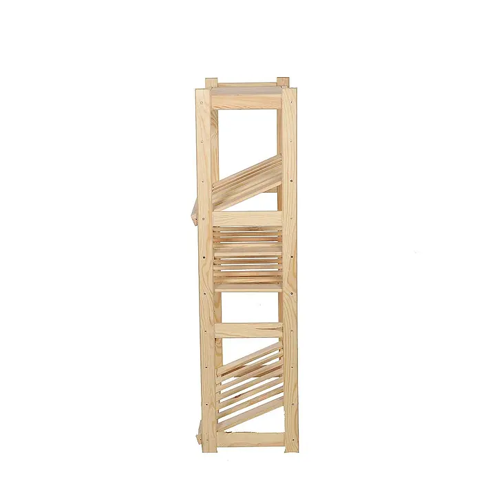Proregal Flaschenregal & Weinregal SPREEWALD für 12 Flaschen - L x B x H: 33 x 70 x 124 cm, Holz - Holzregal mit schlichtem Design. Perfekt für Wein oder andere Gegenstände, bietet dieses Regal sowohl Funktionalität als auch rustikale Ästhetik.
