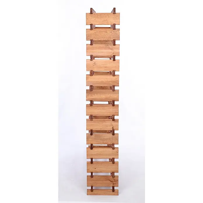 Proregal Flaschenregal Weinregal VINOTECA FLEX PRO für 156 Flaschen - Holz, Anzahl Böden: 13 Stk. - Holzregal mit rustikalem Design, ideal für Weinlagerung oder dekorative Zwecke. Die natürliche Holzmaserung verleiht Wärme und Charakter.