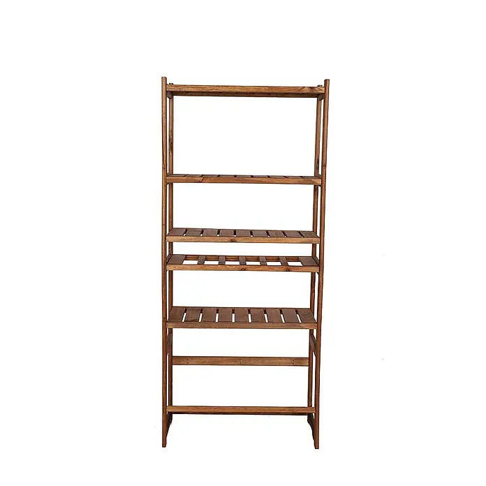 Proregal Flaschenregal & Weinregal SPREEWALD für 6 Flaschen - L x B x H: 33 x 70 x 163 cm, Holz - Holzregal mit sechs Regalböden zur Aufbewahrung von Pflanzen oder anderen Dekorationsgegenständen. Robust und stilvoll.