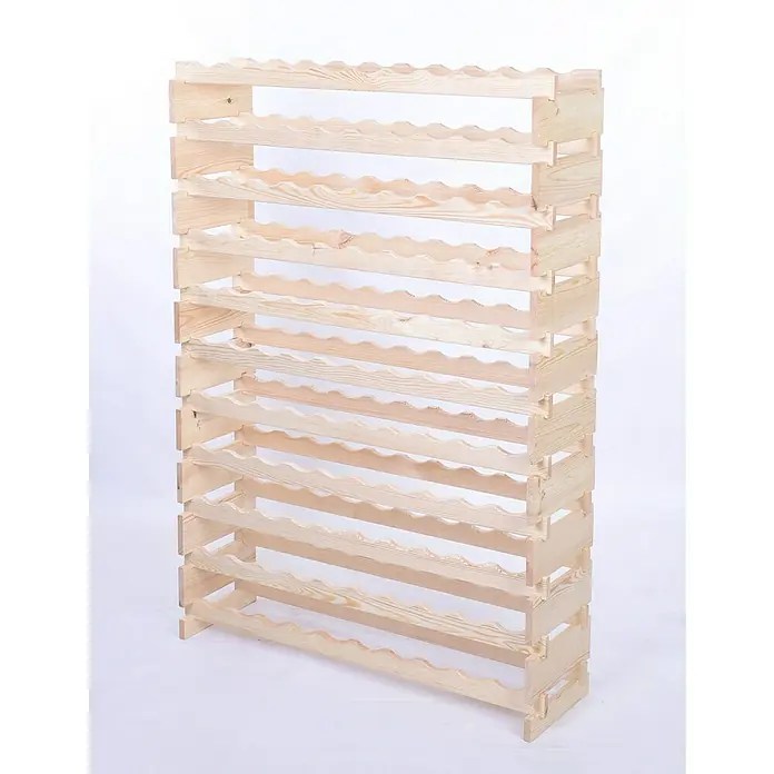 Proregal Flaschenregal Weinregal VINOTECA FLEX PRO für 110 Flaschen - L x B x H: 28 x 103 x 149 cm, Holz - Weinregal aus hellem Holz für die stilvolle Lagerung Ihrer Weinflaschen. Das Regal bietet Platz für mehrere Flaschen und ist ein echter Hingucker.