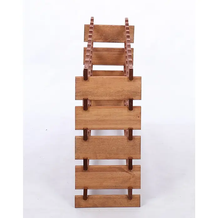 Proregal Flaschenregal Weinregal VINOTECA FLEX PRO für 50 Flaschen - L x B x H: 28 x 103 x 65 cm, Holz - Ein stilvolles Weinregal aus Holz, das sowohl funktional als auch dekorativ ist und bis zu sechs Flaschen Wein lagern kann.