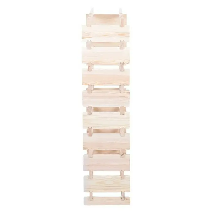 Proregal Flaschenregal Weinregal VINOTECA FLEX PRO für 54 Flaschen - L x B x H: 28 x 65 x 121 cm, Holz, Anzahl Böden: 9 Stk. - Holzmöbel für den Innenbereich, ideal als Regal oder zur Dekoration. Das helle Holz passt zu verschiedenen Einrichtungsstilen.