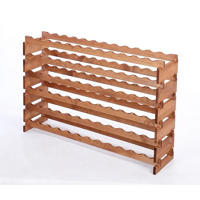 Proregal Flaschenregal Weinregal VINOTECA FLEX PRO für 72 Flaschen - L x B x H: 28 x 123 x 79 cm, Holz, Anzahl Böden: 6 Stk. - Elegantes Weinregal aus Holz für die stilvolle Aufbewahrung Ihrer Weinsammlung. Perfekt für Weinliebhaber und zur Präsentation edler Tropfen.