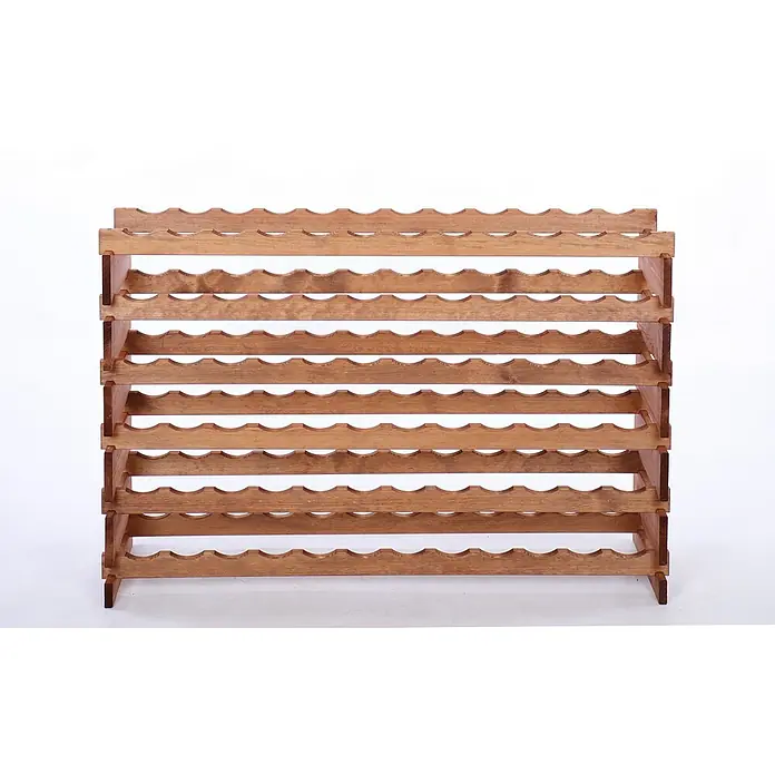 Proregal Flaschenregal Weinregal VINOTECA FLEX PRO für 72 Flaschen - L x B x H: 28 x 123 x 79 cm, Holz, Anzahl Böden: 6 Stk. - Weinregal aus Holz mit sechs Ebenen zur Aufbewahrung von Weinflaschen.
