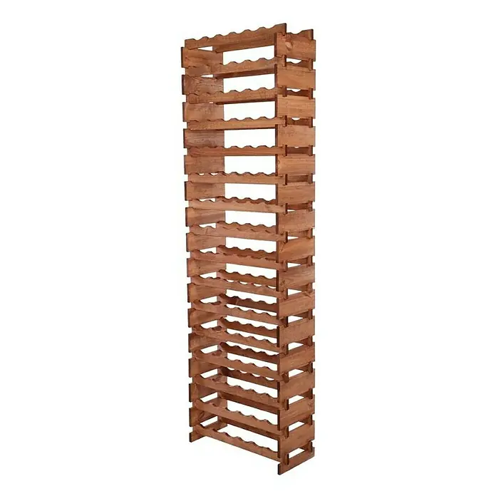 Proregal Flaschenregal Weinregal VINOTECA FLEX PRO für 96 Flaschen - L x B x H: 28 x 65 x 219 cm, Holz, Anzahl Böden: 16 Stk. - Holz-Weinregal für die stilvolle Lagerung von Weinflaschen. Das Regal bietet Platz für mehrere Flaschen und ist eine dekorative Ergänzung.