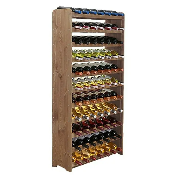Proregal Flaschenregal Weinregal PINOTWINE C für 77 Flaschen - L x B x H: 26,5 x 72,8 x 138,4 cm, Holz - Das Weinregal ist aus Holz und bietet Platz für zahlreiche Flaschen. Es ist ideal für die Lagerung von Weinen.