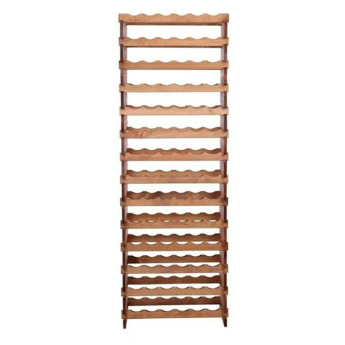 Proregal Flaschenregal Weinregal VINOTECA FLEX PRO für 84 Flaschen - L x B x H: 28 x 65 x 191 cm, Holz, Anzahl Böden: 14 Stk. - Aufnahme eines rustikalen Weinflaschenregals aus Holz. Es bietet viel Stauraum für Ihre Sammlung und verleiht Ihrer Einrichtung Wärme.