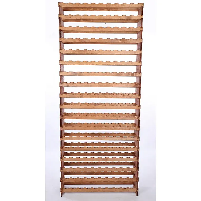 Proregal Flaschenregal Weinregal VINOTECA FLEX PRO für 180 Flaschen - L x B x H: 28 x 103 x 247 cm, Holz, Anzahl Böden: 18 Stk. - Weinständer aus Holz mit zahlreichen Regalen zur stilvollen Aufbewahrung von Weinflaschen. Er bietet eine praktische und dekorative Lösung.
