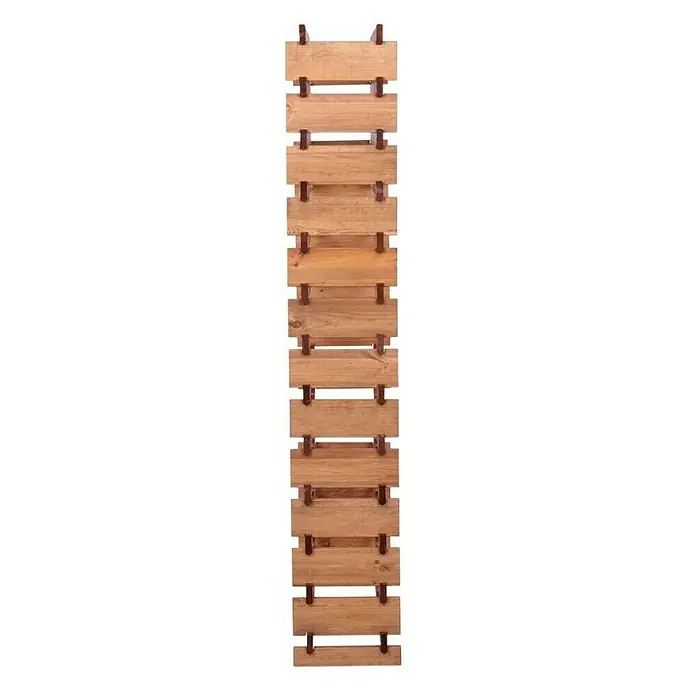 Proregal Flaschenregal Weinregal VINOTECA FLEX PRO für 78 Flaschen - L x B x H: 28 x 65 x 177 cm, Holz, Anzahl Böden: 13 Stk. - Rustikales Holzlagerregal mit mehreren Ebenen, ideal zur Aufbewahrung von Wein oder anderen Gegenständen in einem stilvollen Design.
