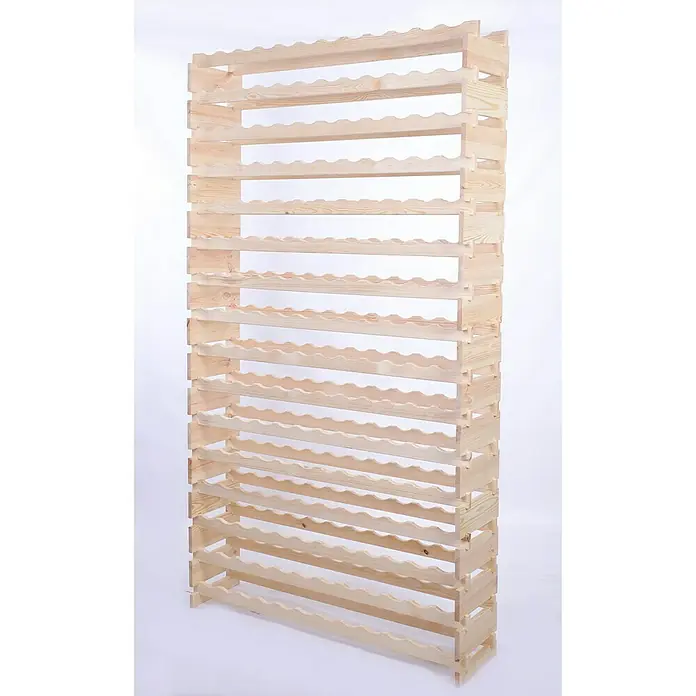 Proregal Flaschenregal Weinregal VINOTECA FLEX PRO für 192 Flaschen - Holz - Ein hölzernes Weinregal zur stilvollen Aufbewahrung von Weinflaschen, ideal für Weinliebhaber und zur Präsentation von Weinen.