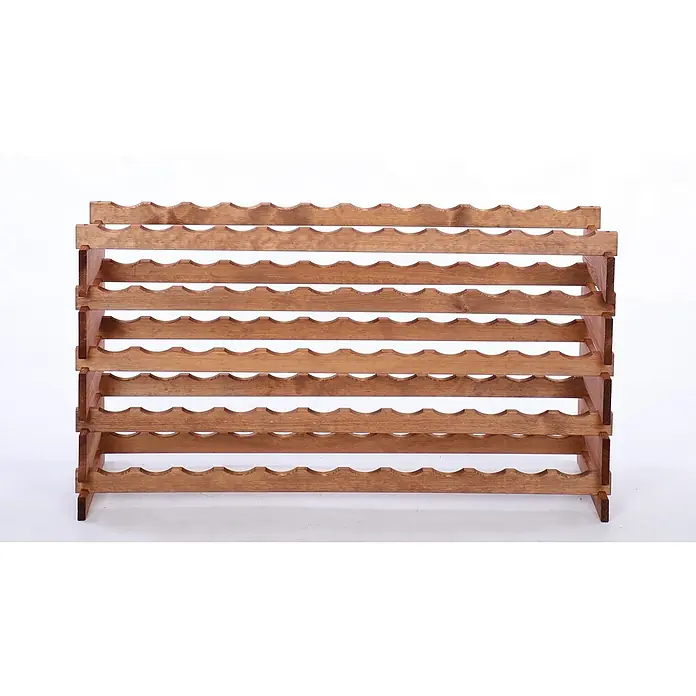Proregal Flaschenregal Weinregal VINOTECA FLEX PRO für 60 Flaschen - L x B x H: 28 x 123 x 65 cm, Holz, Anzahl Böden: 5 Stk. - Holzregal für Weinflaschen zur stilvollen und praktischen Aufbewahrung von Weinen. Optimal für Weinkeller oder Wohnbereich.