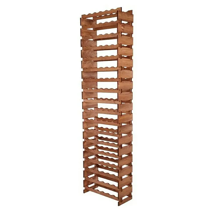 Proregal Flaschenregal Weinregal VINOTECA FLEX PRO für 108 Flaschen - L x B x H: 28 x 65 x 247 cm, Holz, Anzahl Böden: 18 Stk. - Freistehendes Weinregal aus Holz für die Aufbewahrung von mehreren Flaschen, ideal für Weinkeller und die Küche.