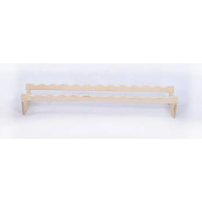 Proregal Flaschenregal Weinregal VINOTECA FLEX PRO für 12 Flaschen - L x B x H: 28 x 123 x 9 cm, Holz, Anzahl Böden: 1 Stk. - Ein naturbelassenes, hölzernes Weinregal zur Aufbewahrung von Weinflaschen, ideal für Weinliebhaber und stilvolle Wohnräume.