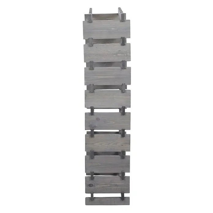 Proregal Flaschenregal Weinregal VINOTECA FLEX PRO für 36 Flaschen - L x B x H: 28 x 46 x 121 cm, Holz, Anzahl Böden: 9 Stk. - Graues Holzregal mit mehreren Fächern, ideal zur Aufbewahrung von Flaschen oder dekorativen Gegenständen. Stilvolles Design für jeden Raum.
