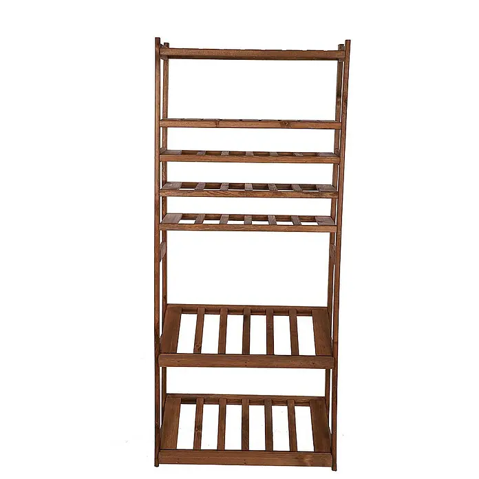 Proregal Flaschenregal & Weinregal SPREEWALD für 18 Flaschen - L x B x H: 33 x 70 x 163 cm, Holz - Holzregal mit mehreren Ebenen und rustikalem Charme für Pflanzen oder Dekorationen. Es bietet viel Stauraum und ist eine stilvolle Ergänzung für jeden Raum.