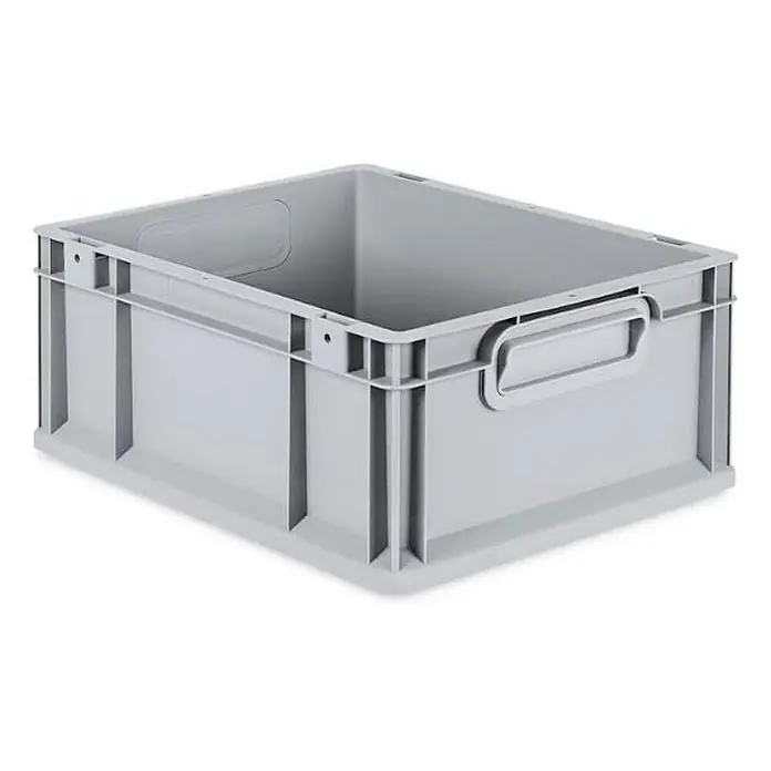 Proregal Eurobox Eurobox NextGen Grip - L x B x H: 40 x 30 x 17 cm, Kunststoff, Grau - Graue Kunststoffbox mit verstärkten Seiten und Tragegriffen, ideal zur Lagerung und Organisation von Gegenständen.
