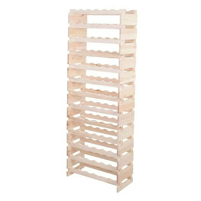 Proregal Flaschenregal Weinregal VINOTECA FLEX PRO für 78 Flaschen - L x B x H: 28 x 65 x 177 cm, Holz, Anzahl Böden: 13 Stk. - Freistehendes Weinregal aus Holz, ein stilvolles und praktisches Möbelstück zur Aufbewahrung Ihrer Weinsammlung.