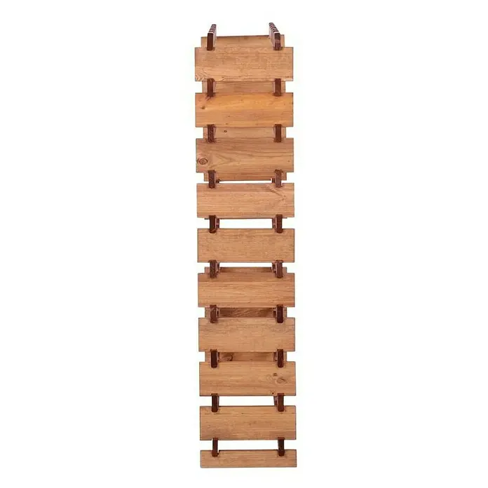 Proregal Flaschenregal Weinregal VINOTECA FLEX PRO für 60 Flaschen - L x B x H: 28 x 65 x 135 cm, Holz, Anzahl Böden: 10 Stk. - Das rustikale Weinregal aus Holz bietet stilvolle Aufbewahrung für Ihre Weinsammlung. Das natürliche Design fügt sich nahtlos in jeden Raum ein.