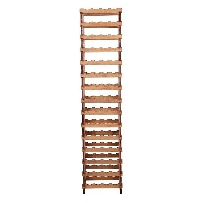 Proregal Flaschenregal Weinregal VINOTECA FLEX PRO für 60 Flaschen - L x B x H: 28 x 46 x 205 cm, Holz, Anzahl Böden: 15 Stk. - Weinregal aus Holz für die stilvolle Lagerung von Weinflaschen. Das Regal bietet Platz für viele Flaschen und ist sehr stabil.
