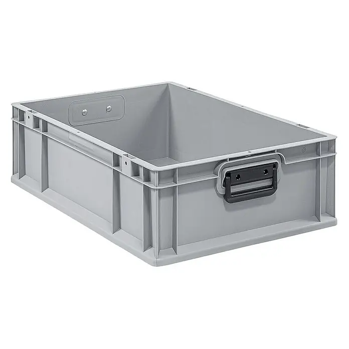 Proregal Euroboxen-Set 10x Eurobox NextGen Portable Duo - L x B x H: 60 x 40 x 17 cm, Kunststoff, Grau, 10 Stk. - Graue Kunststoffbox mit Griffen, ideal für Lagerung und Transport von Gegenständen. Die robuste Box bietet vielseitige Einsatzmöglichkeiten.