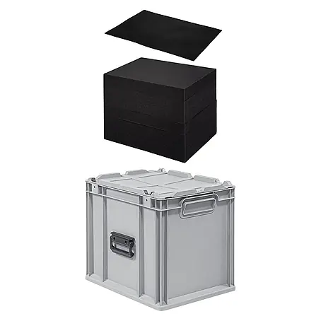 Proregal  Eurobox Eurobox NextGen Portable mit Rasterschaumstoff & Schaumstoffeinlage