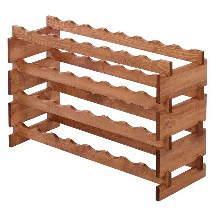 Proregal Flaschenregal Weinregal VINOTECA FLEX PRO für 32 Flaschen - L x B x H: 28 x 84 x 51 cm, Holz, Anzahl Böden: 4 Stk. - Weinregal aus Holz für die stilvolle Lagerung von Weinflaschen. Das Regal bietet Platz für mehrere Flaschen und ist eine praktische Ergänzung.