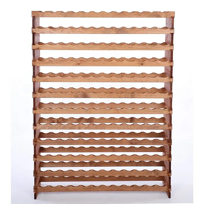 Proregal Flaschenregal Weinregal VINOTECA FLEX PRO für 144 Flaschen - L x B x H: 28 x 123 x 163 cm, Holz, Anzahl Böden: 12 Stk. - Ein elegantes Weinregal aus Holz, ideal zur stilvollen Aufbewahrung Ihrer Weinsammlung. Das Regal bietet Platz für zahlreiche Flaschen.