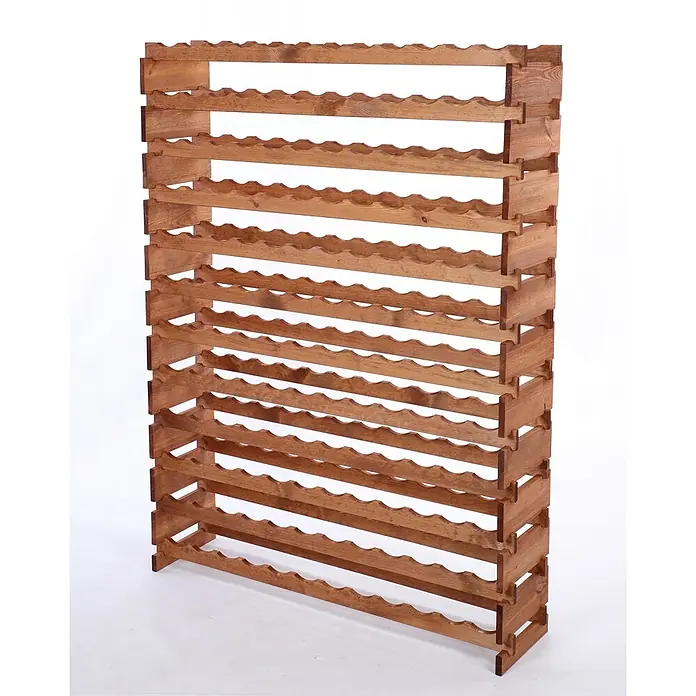 Proregal Flaschenregal Weinregal VINOTECA FLEX PRO für 144 Flaschen - L x B x H: 28 x 123 x 163 cm, Holz, Anzahl Böden: 12 Stk. - Holz Weinregal bietet eine stilvolle Lösung für die Weinlagerung, mit mehreren Ebenen für maximale Kapazität und einfache Organisation.