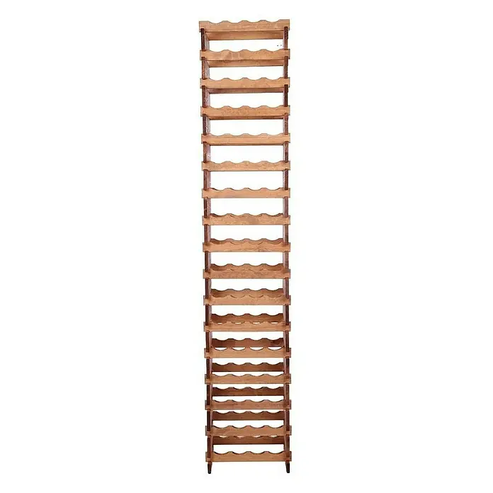 Proregal Flaschenregal Weinregal VINOTECA FLEX PRO für 68 Flaschen - L x B x H: 28 x 46 x 233 cm, Holz, Anzahl Böden: 17 Stk. - Holz-Weinregal mit 20 Fächern, ideal zur Lagerung und Präsentation von Weinflaschen. Das Weinregal bietet eine stilvolle Aufbewahrungslösung.