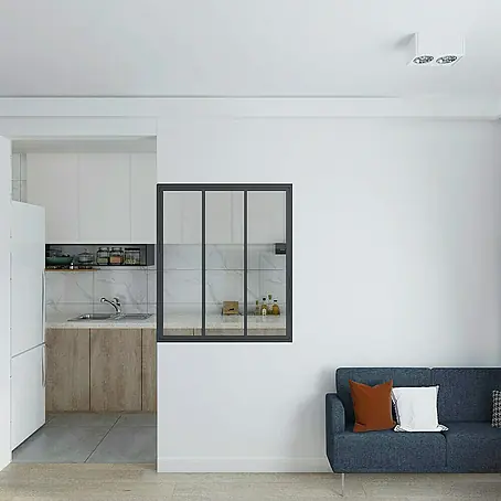 Inova  Aluminiumfenster Loft Innenfenster Glas