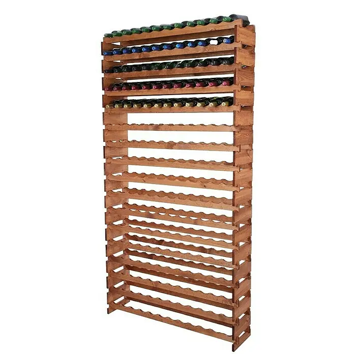 Proregal Flaschenregal Weinregal VINOTECA FLEX PRO für 204 Flaschen - Holz, Anzahl Böden: 17 Stk. - Weinregal aus Holz zur Lagerung von Weinflaschen. Das Regal bietet viel Stauraum und ist eine stilvolle Ergänzung für jeden Raum.