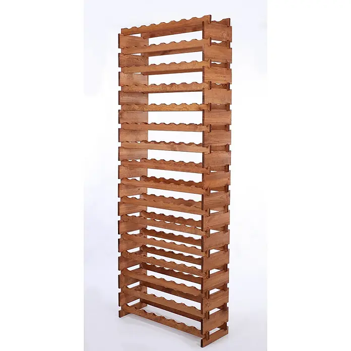 Proregal Flaschenregal Weinregal VINOTECA FLEX PRO für 128 Flaschen - L x B x H: 28 x 84 x 219 cm, Holz, Anzahl Böden: 16 Stk. - Weinregal aus Holz für stilvolle Lagerung. Das Weinregal bietet viel Platz für Ihre Weinsammlung und ist ein echter Hingucker.