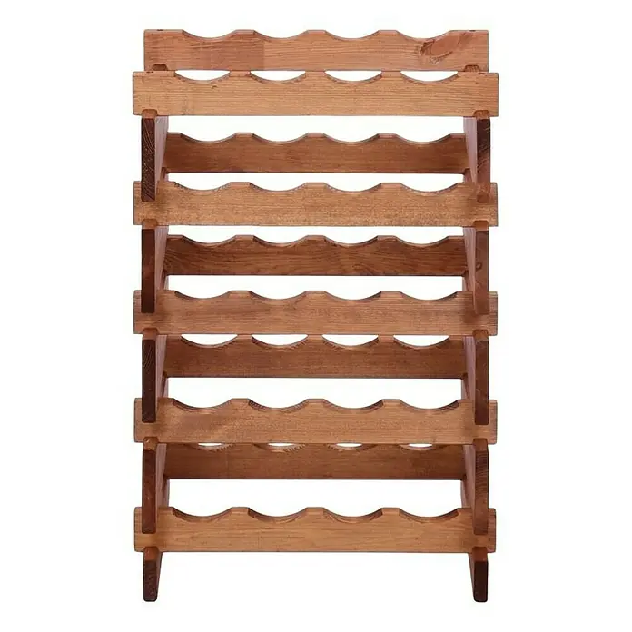 Proregal Flaschenregal Weinregal VINOTECA FLEX PRO für 20 Flaschen - L x B x H: 28 x 46 x 65 cm, Holz, Anzahl Böden: 5 Stk. - Ein Weinregal aus Holz mit mehreren Etagen zur Aufbewahrung von Weinflaschen. Praktisch und stilvoll für Weinliebhaber.