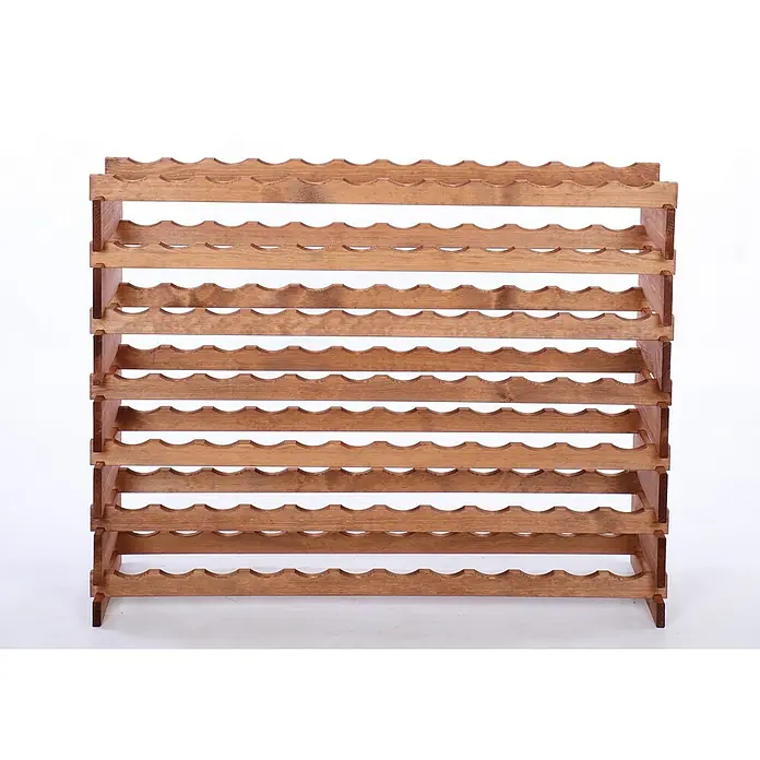 Proregal Flaschenregal Weinregal VINOTECA FLEX PRO für 84 Flaschen - L x B x H: 28 x 123 x 93 cm, Holz, Anzahl Böden: 7 Stk. - Weinregal aus Holz mit mehreren Ebenen zur stilvollen Aufbewahrung von Weinflaschen. Das Regal bietet Platz für viele Flaschen.