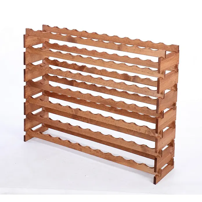 Proregal Flaschenregal Weinregal VINOTECA FLEX PRO für 84 Flaschen - L x B x H: 28 x 123 x 93 cm, Holz, Anzahl Böden: 7 Stk. - Weinregal aus Holz mit mehreren Ebenen zur stilvollen Aufbewahrung von Weinflaschen. Perfekt für Weinliebhaber.